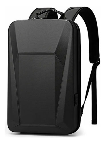 Mochila De Tapa Dura Bange Modelo Bg-7682 Color Negro Diseño De La Tela Liso