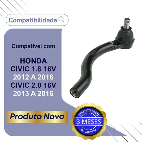 ターミナル Terminal De Direção Dianteiro Honda Civic 1.8 2012 A 2016
