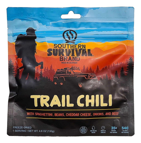 Southern Survival Trail Chili Alimentos Liofilizados Mochile