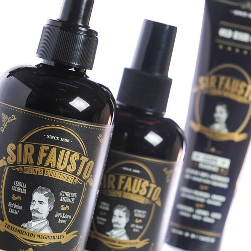 Imagen 4 de 8 de Sir Fausto Kit Anti Caspa Pelo Shampoo + Tonico + Gel