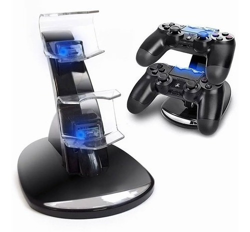 Base De Carga P/ Joystick Ps4 Dual Usb Charging Stand