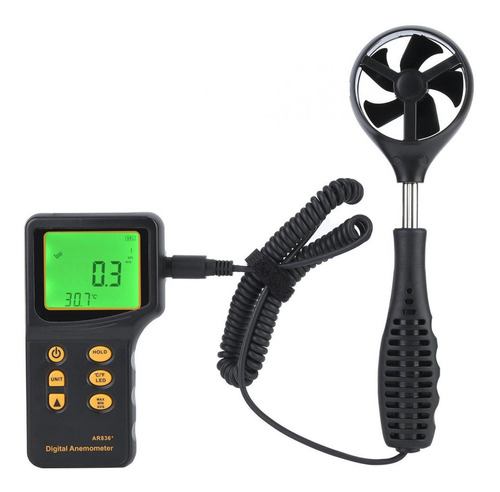 Anemômetro Digital, Medidor De Velocidade De Fluxo De Ar, Me