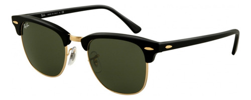 Anteojos De Sol Clubmaster Rb3016 Orig 49mm 50% Off Promo Urbano Verde Oscuro Negro Negro