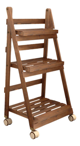 Stand Rack Batter Soporter De Plantador Plegable 3 Nivel