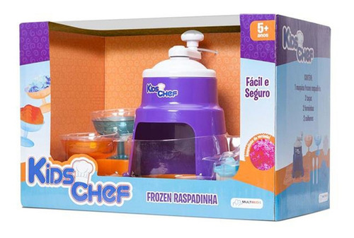 Máquina De Raspadinha Kids Chef Frozen Acessórios Multikids