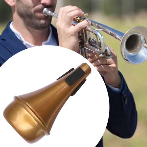 De Alumeno Muto Aluminum Accesorios Práctica Mute Marrón