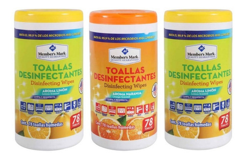 Toallitas Desinfectantes Member's Mark 3p/78p