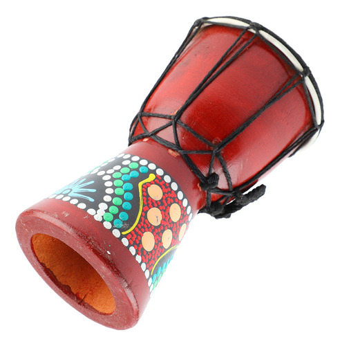 Instrumento De Percusión Manual Djembe De Madera Africano