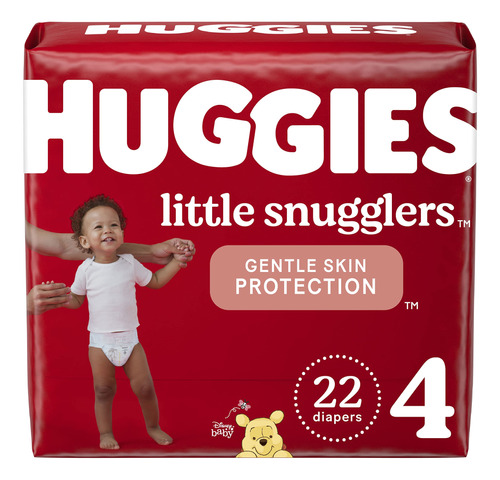 Huggies Little Snugglers - Paales Para Beb, Talla 4, 22 Unid