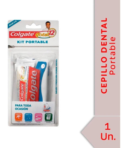 Kit Cepillo Dental Portable Colgate  + Crema Total 12 - 30g