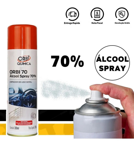 Álcool Antisséptico Spray 70% Certificado Anvisa