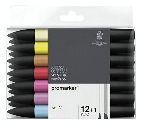 Marcadores Winsor & Newton Colores Esenciales Set 2 Pack 12