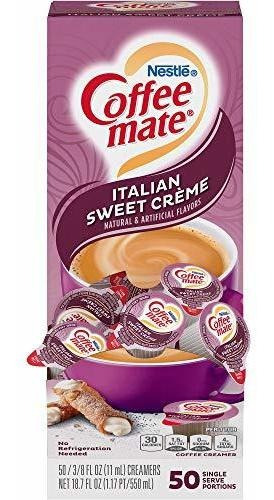 Coffee-mate 84652 Líquido Café Creamer, Italiano Dulce Crema