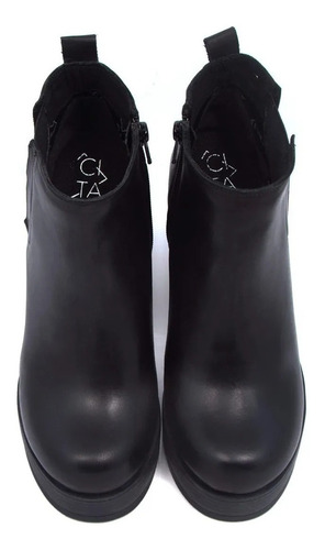 Imagen 4 de 10 de Bota Botineta Jazmin Citadina Mujer Taco Alto Urbanas
