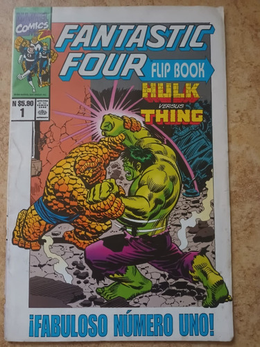 Fantastic Four Flip Book No.1 Hulk Vs Thing Marvel Comics