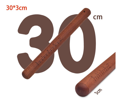 Rodillos Para Amasar De Madera Para El Hogar Con 30cmx3cm