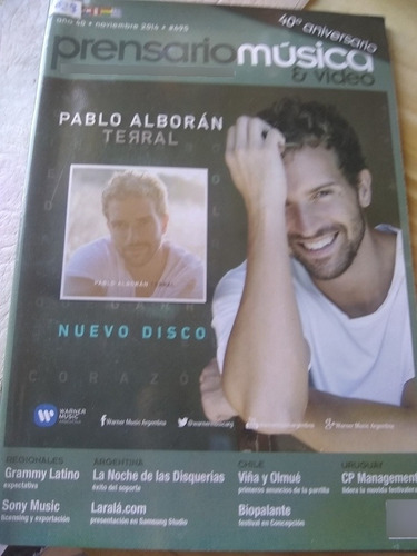 Revista Prensario Pablo Alborán Luciano Pereyra 2014