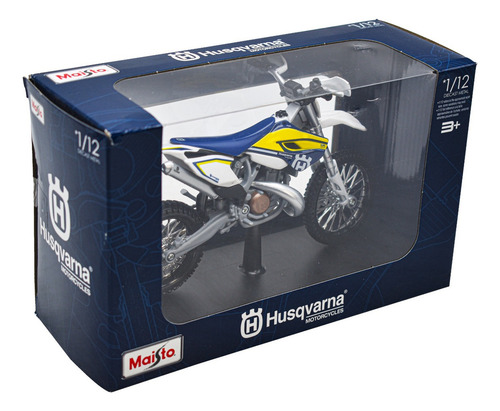 Husqvarna Fe 501 Motocicleta A Escala 1/12 Maisto Color Blanco