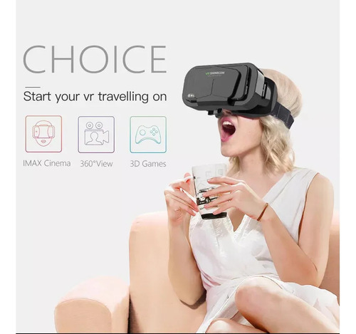. Gafas De Realidad Virtual Shinecon G10 3d Vr Con Control