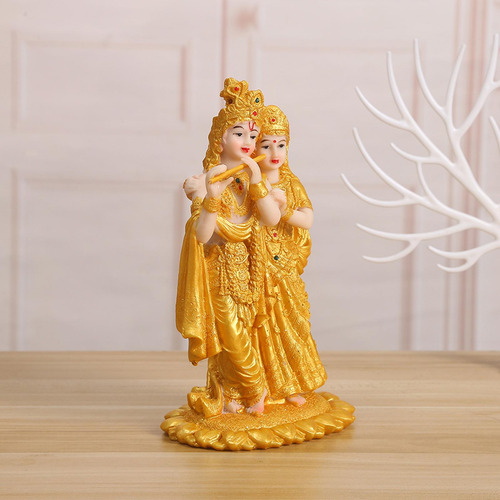 Ndia Radha Krishna Estatueta Estátua Decoração De Mesa
