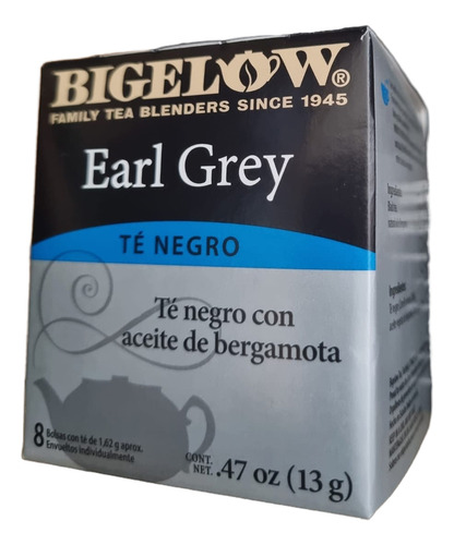 Bigelow Té Negro Bergamota Té Verde Con Probióticos Jengibre