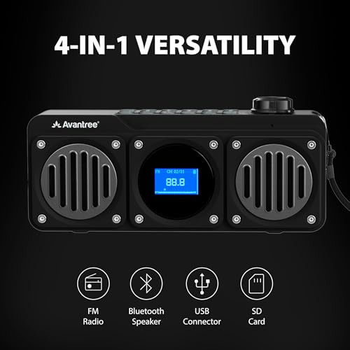 Avantree Boombyte: Radio Fm Porttil Con Bluetooth Y Mp3