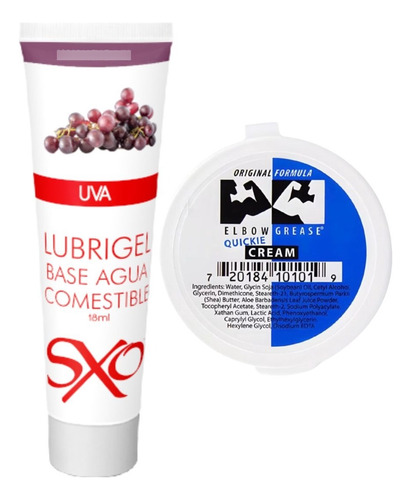 Lubrigel Sabor Uva Sxo 18 Ml + Elbow Grease Original Uva