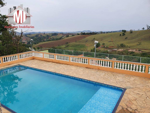 Imagem 1 de 30 de Linda Chácara Com 03 Dormitórios, Riacho, Piscina, Campinho, À Venda, 3000 M² Por R$ 900.000 - Zona Rural - Pinhalzinho/sp - Ch0787