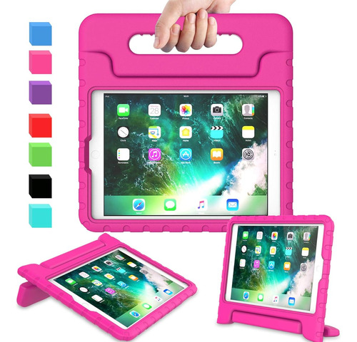 Funda Para iPad 9.7 Y iPad Air 2 A Prueba De Golpes En Rosa