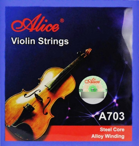 Encordado Para Violín 4/4 Alice A 703 ( Eshop Big Bang Rock)