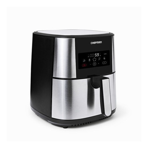 Imagen 2 de 4 de Freidora de aire Chefman TurboFry Touch RJ38-SQSS-8T de 7.5L color acero inoxidable 120V