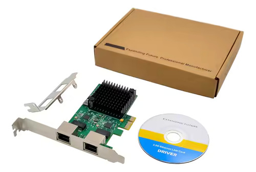 Placa De Rede Pcie X1 Realtek Rtl8125b Dual-port 2.5gbe Nic