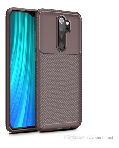 Forro Funda Para Xiaomi Redmi Note 8 Pro Carbono Suave