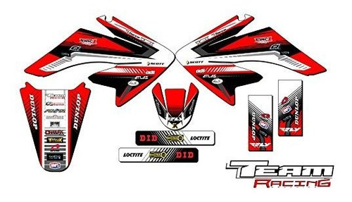 Team Racing Kit De Gráficos Compatible Con Honda 2004-2013 C