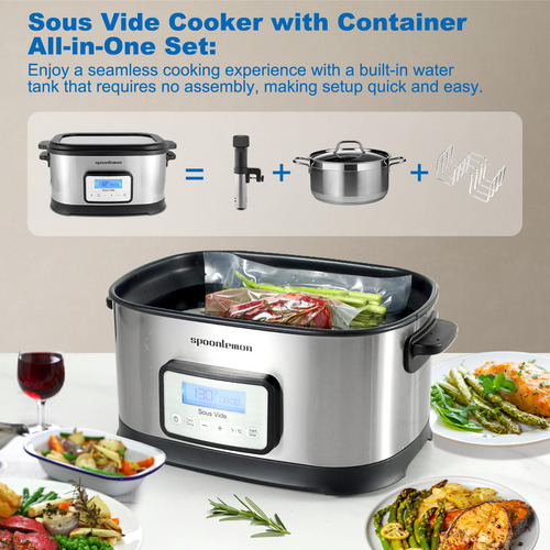 Olla Sous Vide 6 L Precisión, Temperatura Y Temporizador