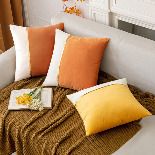 Anroduo Paquete De 2 Fundas De Almohada Decorativas De Terci