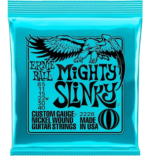 Encordoamento Ernie Ball Guitarra 8.5-40 Mighty Slinky 2228