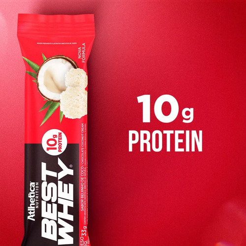 Best Whey Bar Display 12x32g Atlhetica - Promoção Caixa