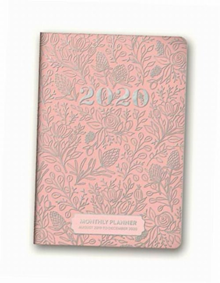 December 2020 Orange Circle Studio 2020 Monthly Pocket Planner Floral Vines Pink August 2019 