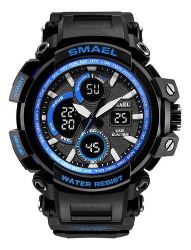 Smael Large Dial Multifunctional Electronic Watch .
