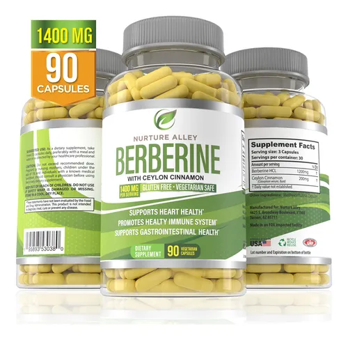 Nurture Alley Berberine Complex - Berberina Hcl 1200 Mg Plus