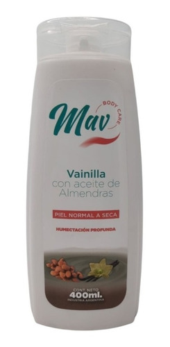 Crema Corporal Vainilla Y Almendras Mav 400ml