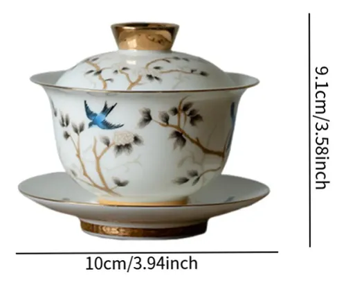 シンプル　白　大皿　（huangaina） Xícara De Chá Chinesa De Porcelana Branca 190ml - Design