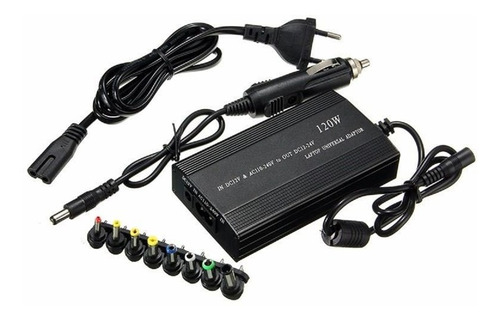 Cargador Notebook 220v Y Encendedor Auto 12v 24v 120w Usb 5v
