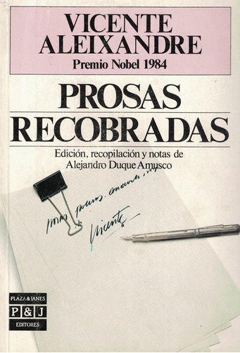 Prosas Recobradas