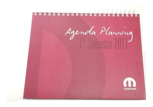 Agenda Planning Semestre Septiembre 2017 Original Fiat Mopar