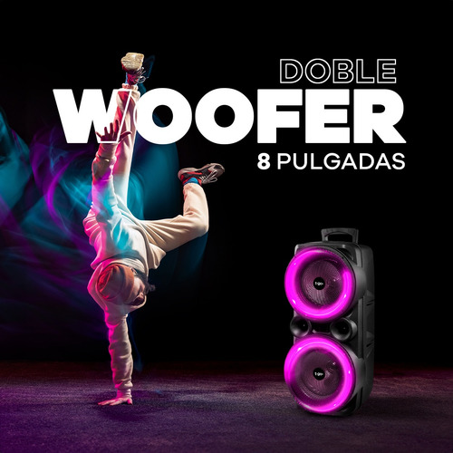 Parlante Bluetooth Portátil T-go Torre Subwoofer 4600 Watts