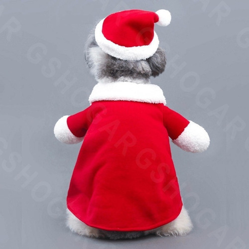 Imagen 8 de 8 de Desfraces Traje Gorros Santa Gatos Perro Pequeño S Navideño