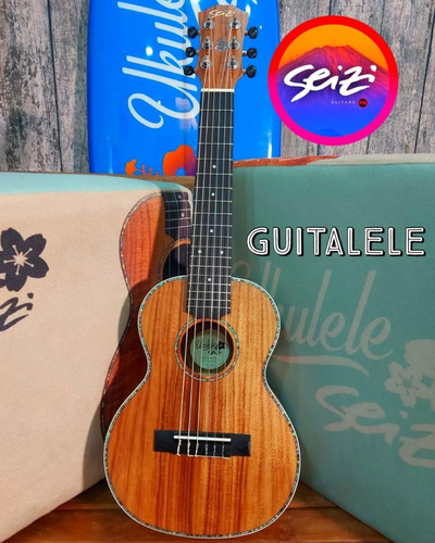 Guitarlele Seizi Bora Bora Plus Acústico Bag Koa
