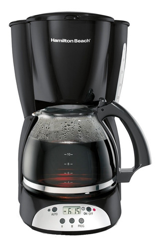 Cafetera Programable 12 Tazas Negra 49465r Hamilton Beach